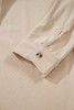 Oatmeal Corduroy Half Button Collared Long Sleeve Mini Dress Oatmeal Corduroy Half Button Collared Long Sleeve Mini Dress