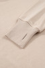 Jet Stream Solid Color Oversize Slit Sweatshirt Ribbed Leggings 2pcs Set