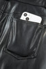 Black Faux Leather Side Slit Maxi Skirt Black Faux Leather Side Slit Maxi Skirt