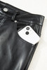 Black Faux Leather Side Slit Maxi Skirt Black Faux Leather Side Slit Maxi Skirt