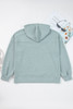 Clearly Aqua Ribbed Drop Shoulder Knit Hoodie