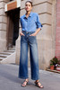 Bluing Mimimalist Patch Pocket Womens Shift Jeans