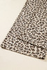 Brown Leopard Bib Wide Leg Jumpsuit