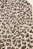 Brown Leopard Bib Wide Leg Jumpsuit