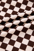 Black Athleisure Checkered 2pcs Pants Set