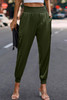 High Waist Trousers Pocket Satin Jogger Pants High Waist Trousers Pocket Satin Jogger Pants