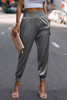 High Waist Trousers Pocket Satin Jogger Pants High Waist Trousers Pocket Satin Jogger Pants