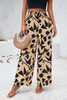 Allover Print Folded Frill Wide Leg High Waist Pant Allover Print Folded Frill Wide Leg High Waist Pant