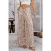 Allover Print Drawstring Pockets Wide Leg Pants Allover Print Drawstring Pockets Wide Leg Pants