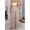 Allover Print Drawstring Pockets Wide Leg Pants Allover Print Drawstring Pockets Wide Leg Pants