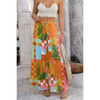 Allover Print Drawstring Pockets Wide Leg Pants Allover Print Drawstring Pockets Wide Leg Pants