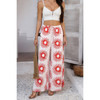 Allover Print Drawstring Pockets Wide Leg Pants Allover Print Drawstring Pockets Wide Leg Pants