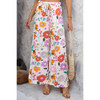 Allover Print Drawstring Pockets Wide Leg Pants Allover Print Drawstring Pockets Wide Leg Pants