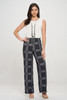 Elastic Waistband Wide Leg Pant