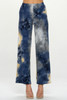 Andante Tie Dye Print Flared Pants