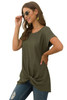 Crew Neck Solid Color Tunic Tops Crew Neck Solid Color Tunic Tops