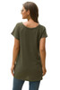 Crew Neck Solid Color Tunic Tops Crew Neck Solid Color Tunic Tops