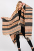 Aztec Pattern Fringe Ruana Aztec Pattern Fringe Ruana