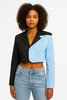 Short Color Block Blazer