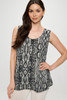 Hit Print Sleeveless Tank Top