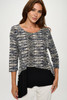 Round Neck Quarter Sleeve Top