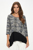 Round Neck Quarter Sleeve Top