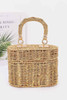 Braided Cotton Box Top Handle Bag