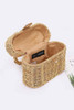 Braided Cotton Box Top Handle Bag