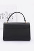 Faux Leather Two Tone Flap Bag