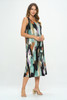 Bns Brush Stroke Print Tank Long Dress