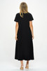 Hit V-neck Long Dress W/pocket