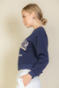 Graphic Drop Shoulder Sweatshirt-45812