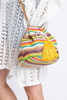 Multi Color Chevron Bucket Bag -54144