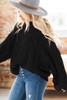 Black Cable Knit Sweater