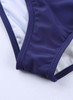 Blue Hollow-out Sides High Waist Swim Bottoms