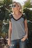 Eyelash V Neck Striped Tank Eyelash V Neck Striped Tank