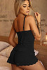 Black Sweet Lace Sleepwear Set