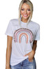 White Rainbow Graphic Tee