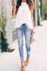 White Frilled Detail Tulle Tank Top White Frilled Detail Tulle Tank Top