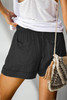 Black Strive Pocketed Tencel Shorts