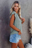 Cotton Blend Round Neck Tee