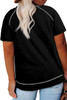 Black Plus Size Crewneck Short Sleeve T Shirt