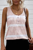 Apricot Tie-dye Print Tank Top