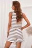 Striped Sleeveless Lounging Romper