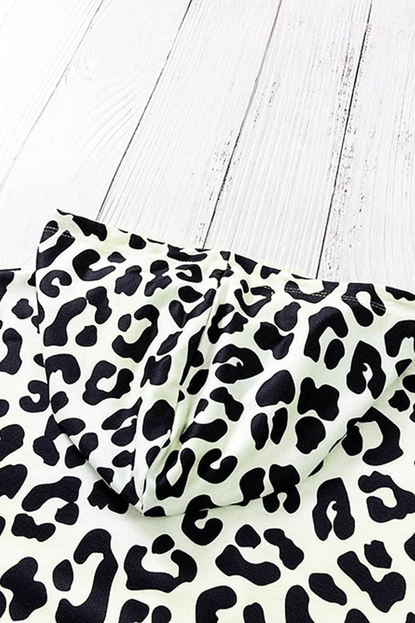 Leopard Print Hooded Top and Slim-fit Pants Loungewear Leopard Print Hooded Top and Slim-fit Pants Loungewear