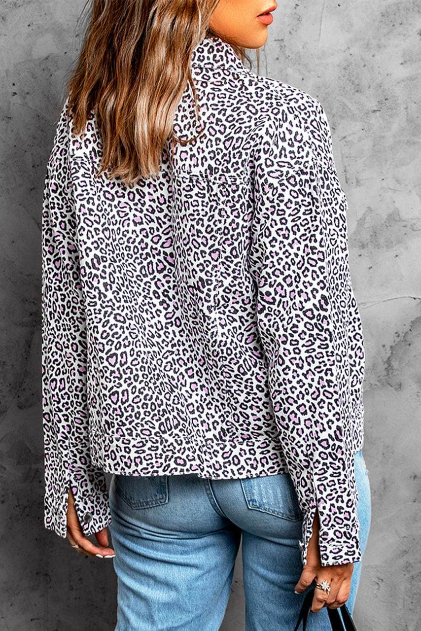 Leopard Print Casual Jacket