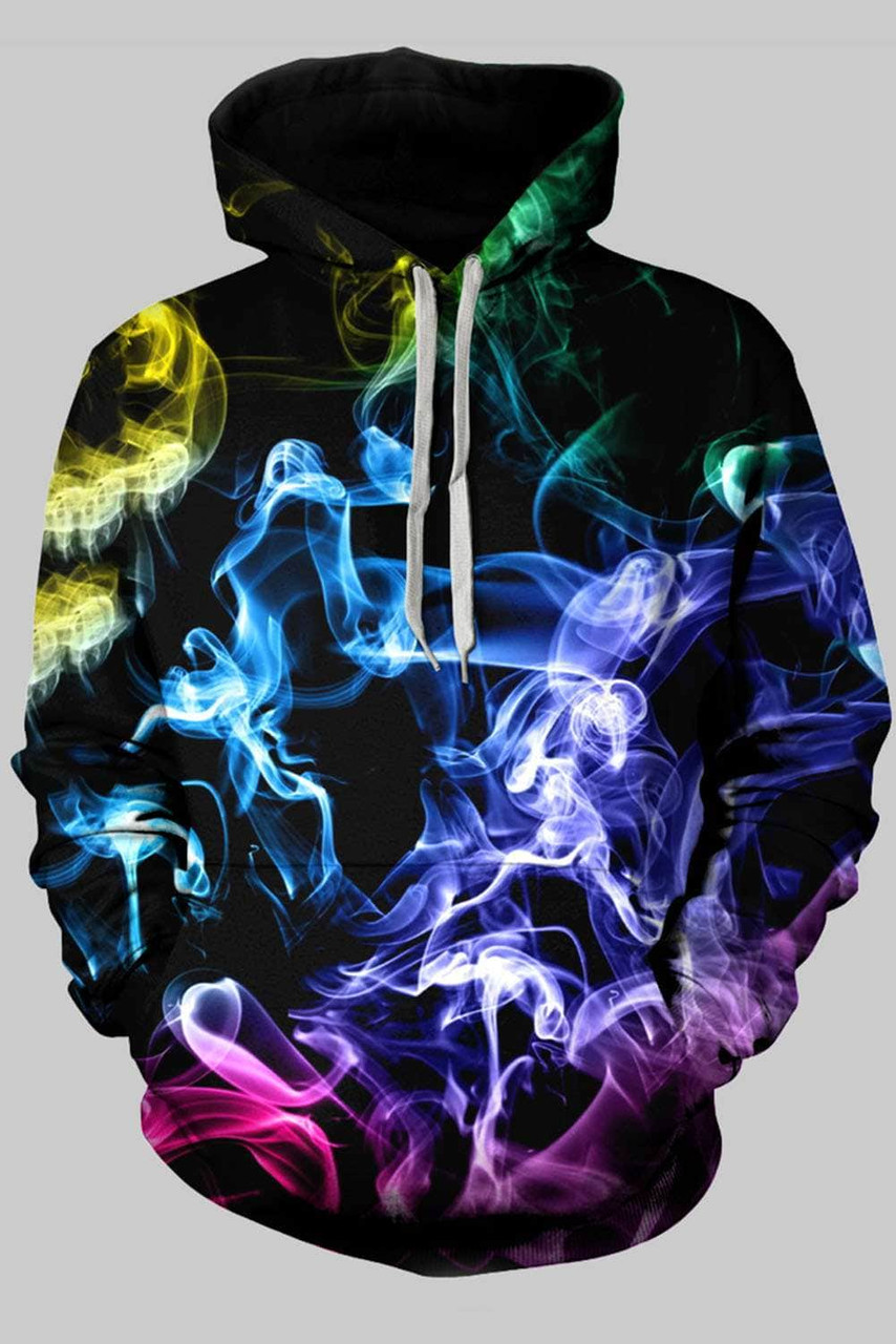 Men 3D Print Pullover Hoodie