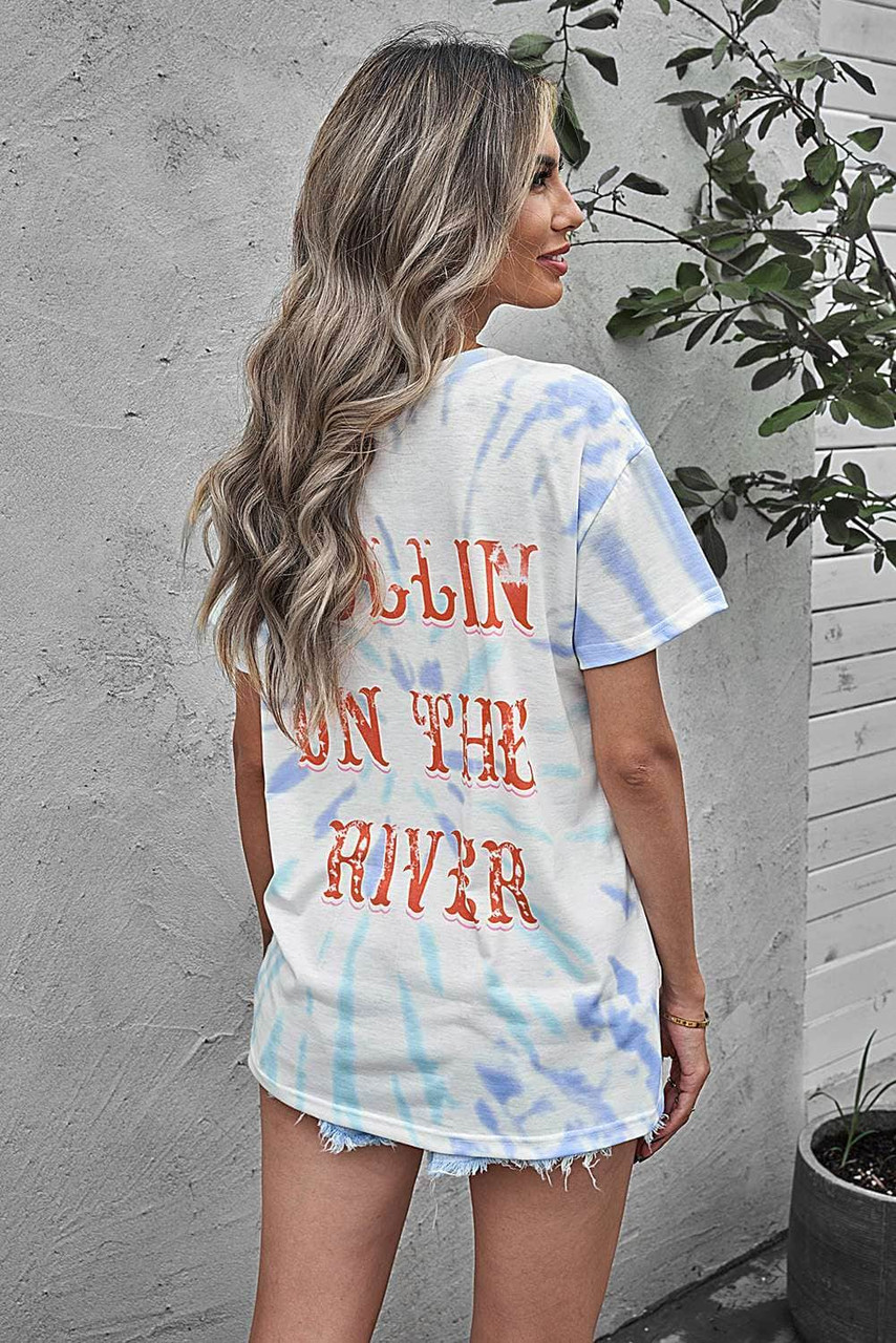 CCR Rollin' On The River Letters Graphic Tee