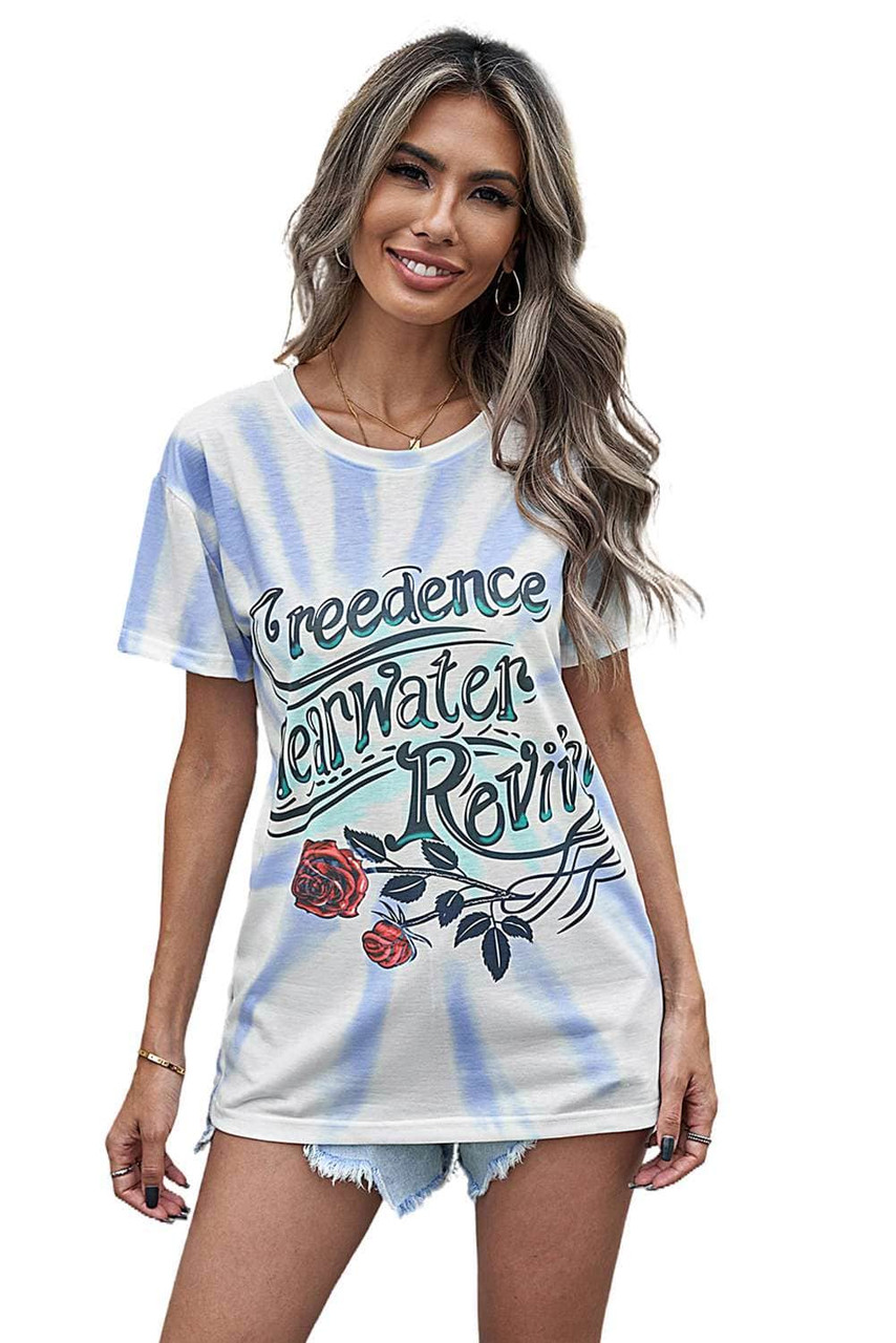 CCR Rollin' On The River Letters Graphic Tee
