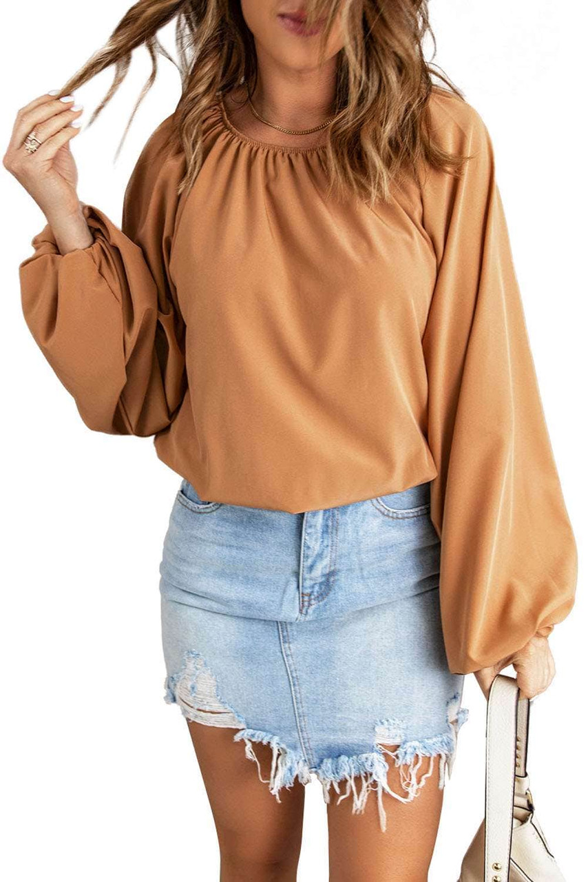 Lantern Sleeve Loose Blouse Lantern Sleeve Loose Blouse
